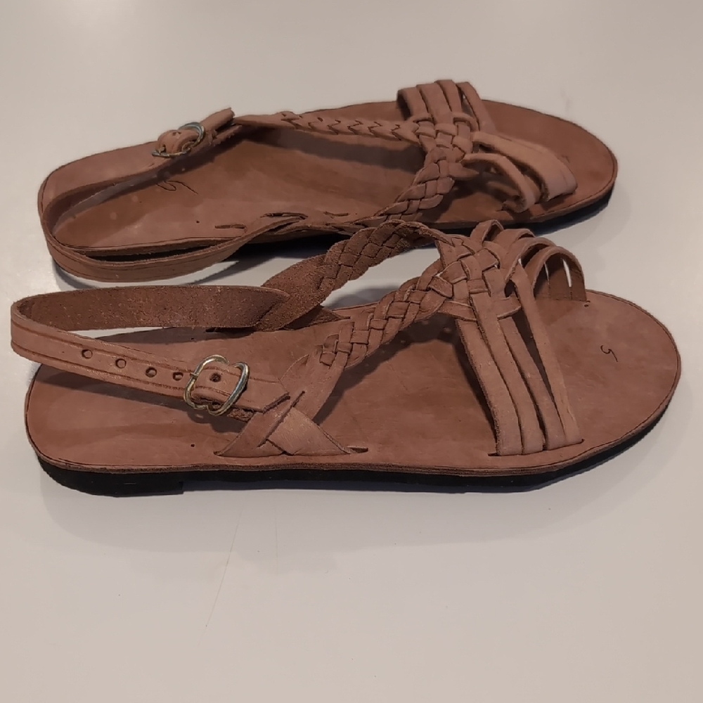 Handmade Mexican Leather Braided Sandals